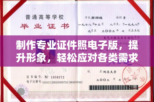 德城制作专业证件照电子版，提升形象，轻松应对各类需求