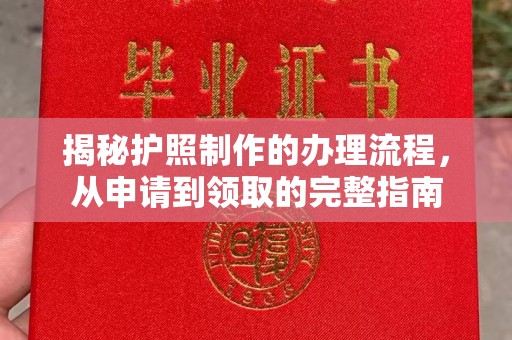 德城揭秘护照制作的办理流程，从申请到领取的完整指南