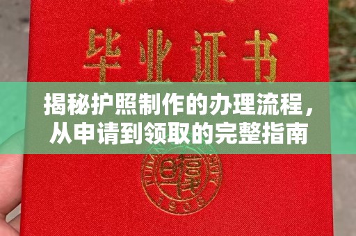 德城揭秘护照制作的办理流程，从申请到领取的完整指南